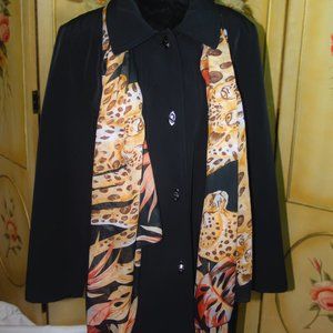 Black Mini Trench Coat